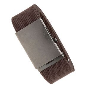 Duke Mens D555 Edward Webbing Waist Belt / Brown